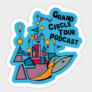 GCT Podcast Mask Blue Sticker